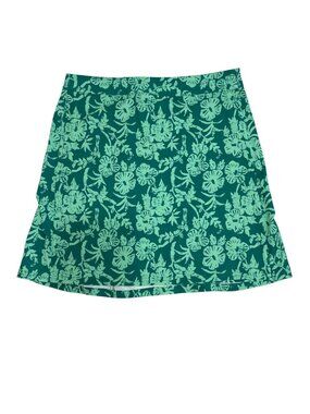 RipSkirt Hawaii Hibiscus Green Wrap Skirt Medium Lightweight Quick-Dry Material